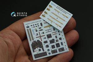 Quinta Studio QD48207 Ju 87D/G 3D-Printed &amp;amp; coloured Interior on decal paper ( Italeri ) 1/48 – Bild 11