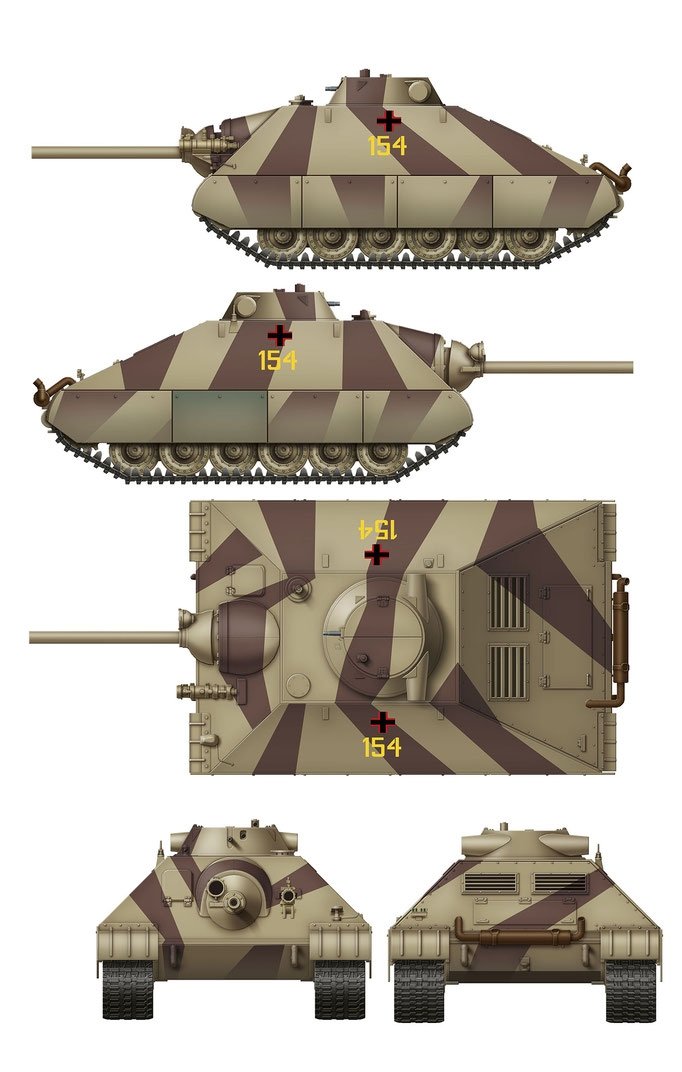 Das Werk DW35019 Schwerer kleiner Panzerkampfwagen German Heavy Tank Project 1944 (2 in 1) 1/35 – immagine 8