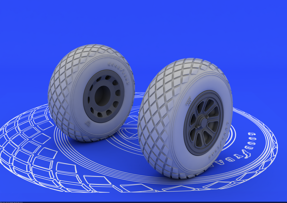 Eduard 632015 P-51 wheels 1/32 (Tamiya) – Bild 2