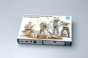 Trumpeter 00426 German s.FH 18 Field Howitzer Gun Crew Ammo Supplied Team 1/35 – immagine 2