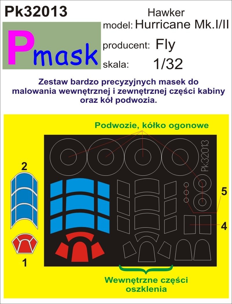 P-Mask PK32013 HAWKER HURRICANE MK.I/II (FLY) 1/32