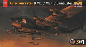 Maquette HK Models 01E012 Avro Lancaster B MkI/ B MkIII/ Dambuster 3 en 1 1/32