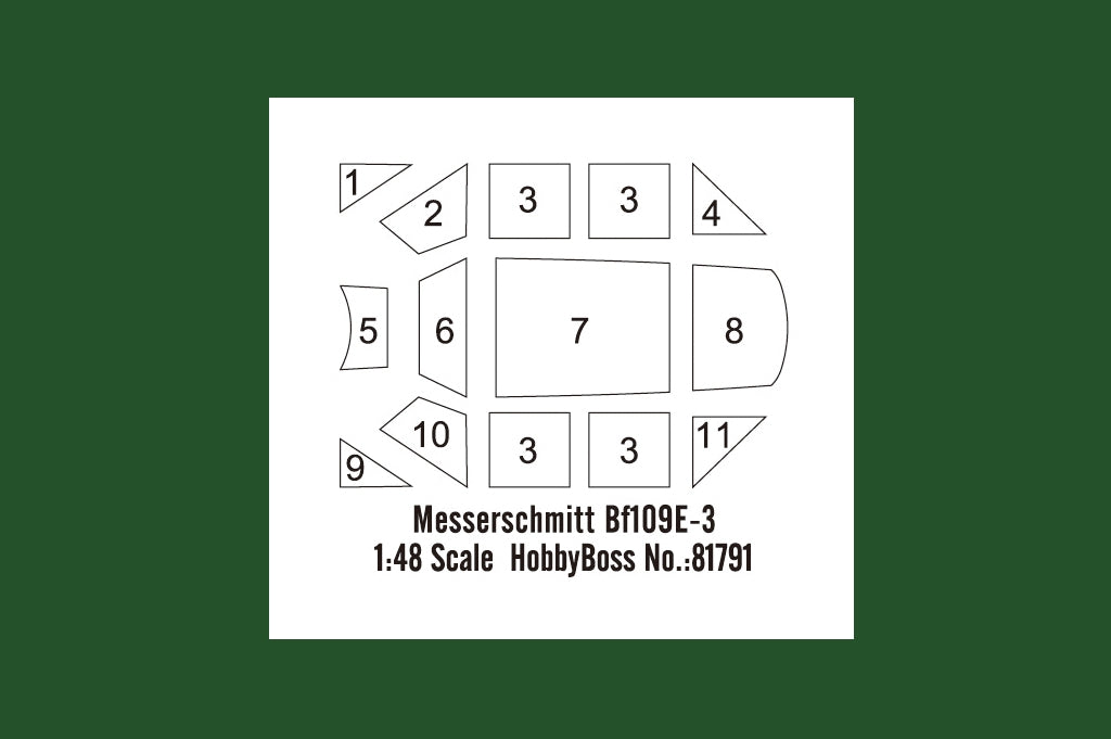 Hobby Boss 81791 Messerschmitt Bf109E-3 1/48 – immagine 5