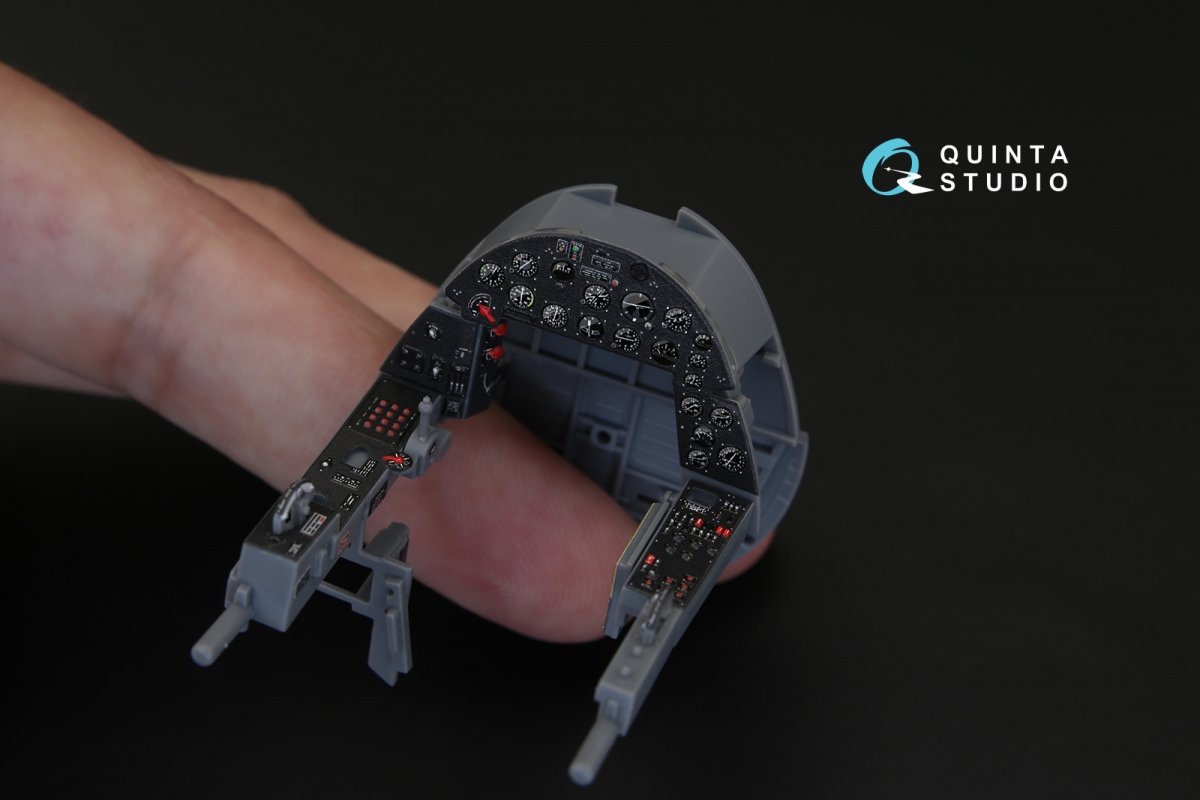 Intérieur imprimé en 3D et coloré sur papier décalcomanie Quinta Studio QD32040 F4U-1A Corsair (pour maquette Tamiya) 1/32 – image 5