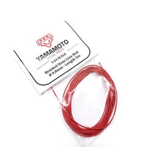 Yamamoto YMPTUN92 Wąż pleciony czerwony 0,8 mm 2m 1/24 – immagine 2