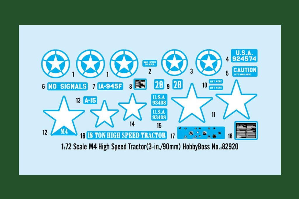 Hobby Boss 82920 M4 High Speed Tractor 3-in./90mm 1/72 – image 2
