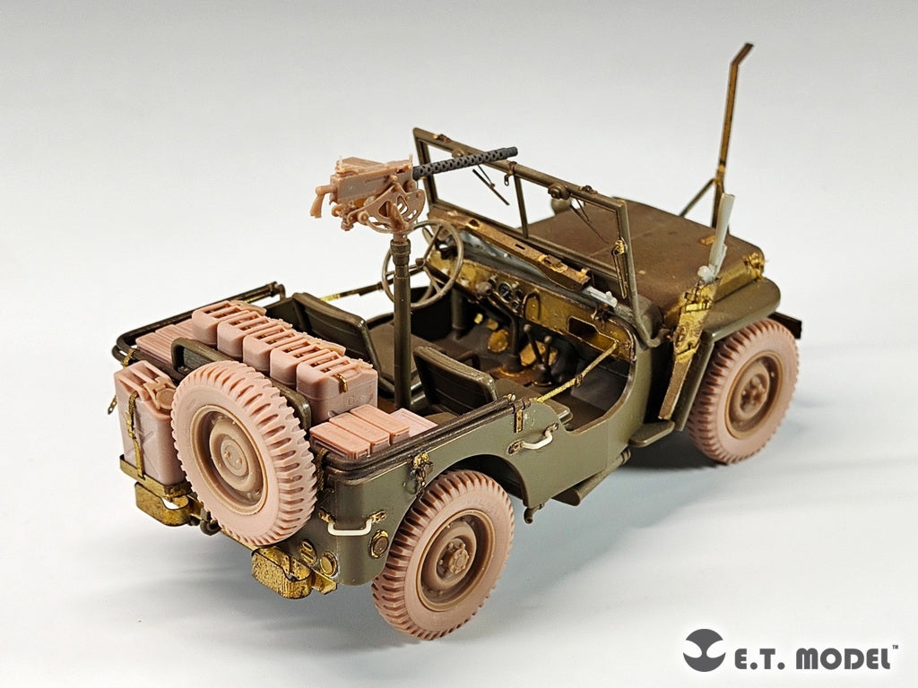 E.T. Model P35-156 U.S.Army Jeep Willys MB 1/4-ton 4x4 Truck Sagged Wheels 1/35 – immagine 7