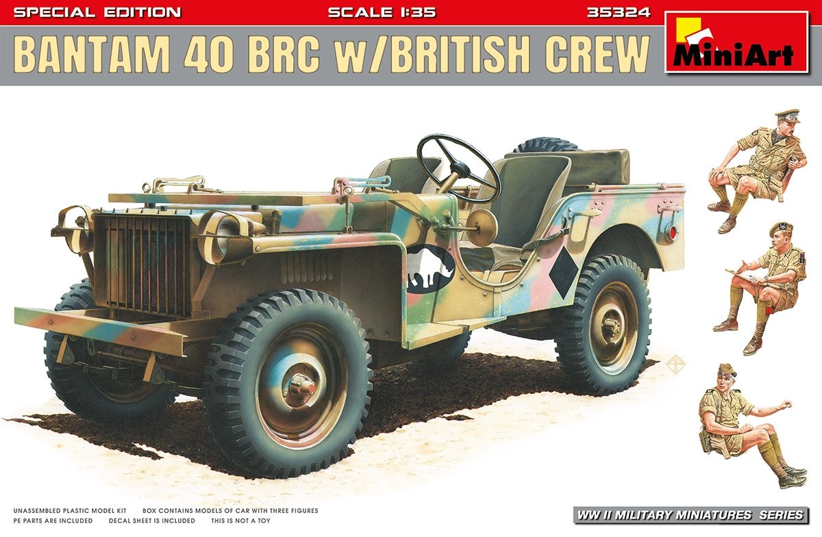 MiniArt 35324 BANTAM 40 BRC avec équipage britannique. Édition spéciale 1/35