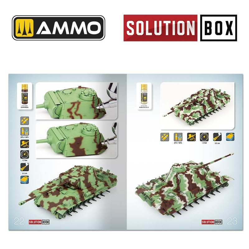 Ammo of Mig 6529 SOLUTION BOOK 23 - How to Paint WWII German Late War Vehicles (Multilingual Book) – zdjęcie 9