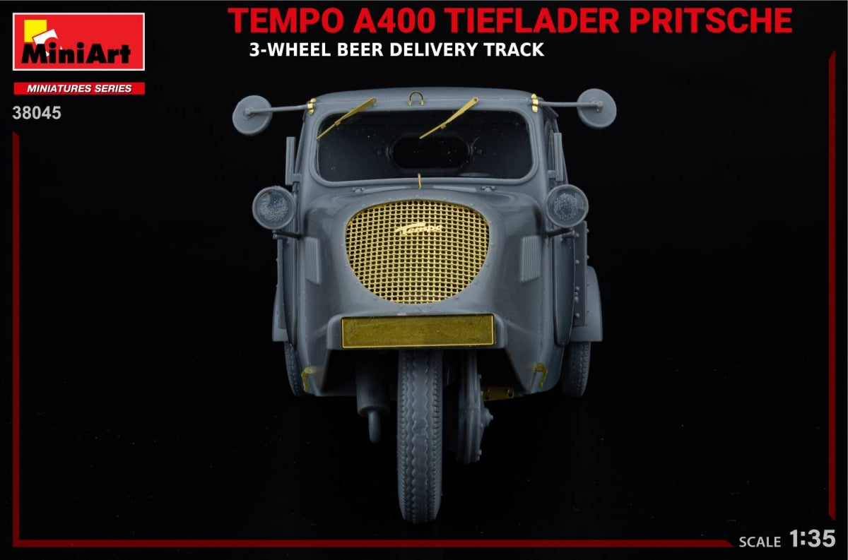 MiniArt 38045 TEMPO A400 TIEFLADER PRITSCHE CAMION DE LIVRAISON DE BIÈRE À 3 ROUES 1/35 – image 18