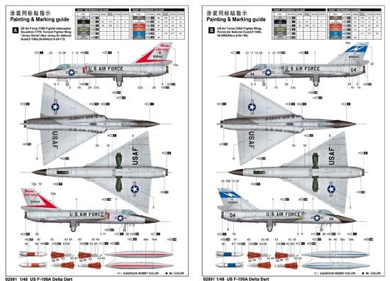 Trumpeter 02891 US F-106A Delta Dart 1/48 – Bild 2