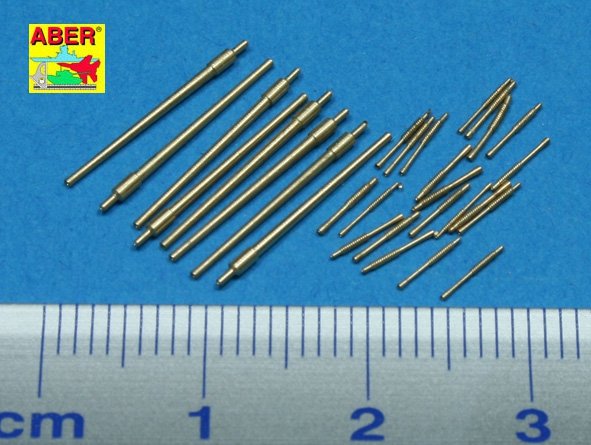 Aber 350L-49 Set of barrels 100mm x 8; 25mm x 20 for Japan Navy Akizuki class Destroyer 1/350 – immagine 2