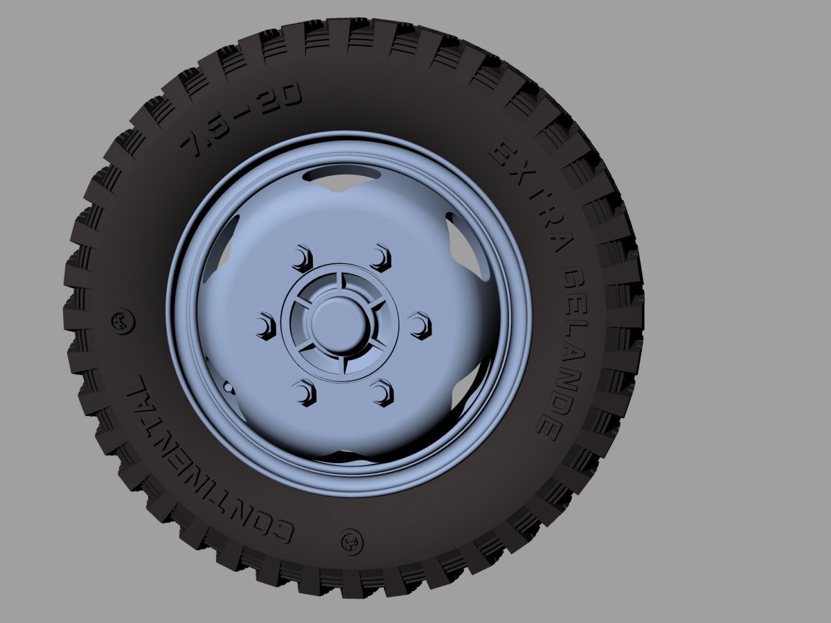 Panzer Art RE35-374 Opel Blitz road wheels early (gelande pattern) 1/35 – image 3