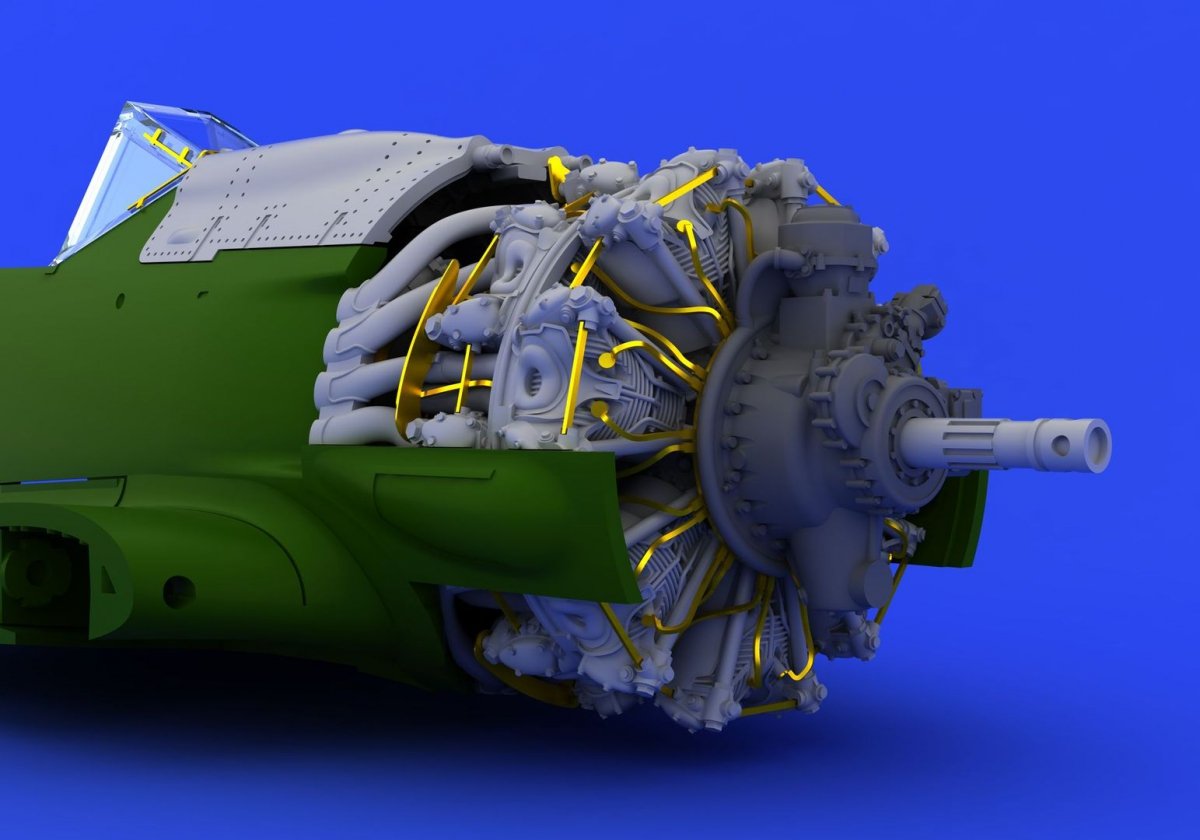 Eduard 672082 Fw 190A-8 engine 1/72 (EDUARD) – Bild 3