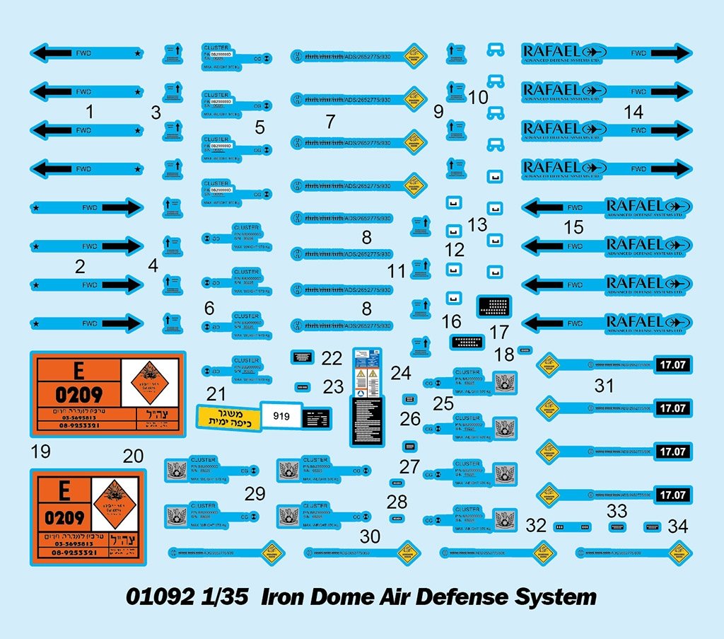 Trumpeter 01092 Iron Dome Air Defense System 1/35 – Bild 3