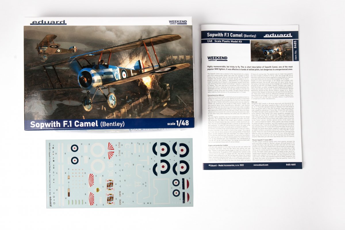 Eduard 8485 Sopwith F.1 Camel (Bentley) 1/48 – immagine 2