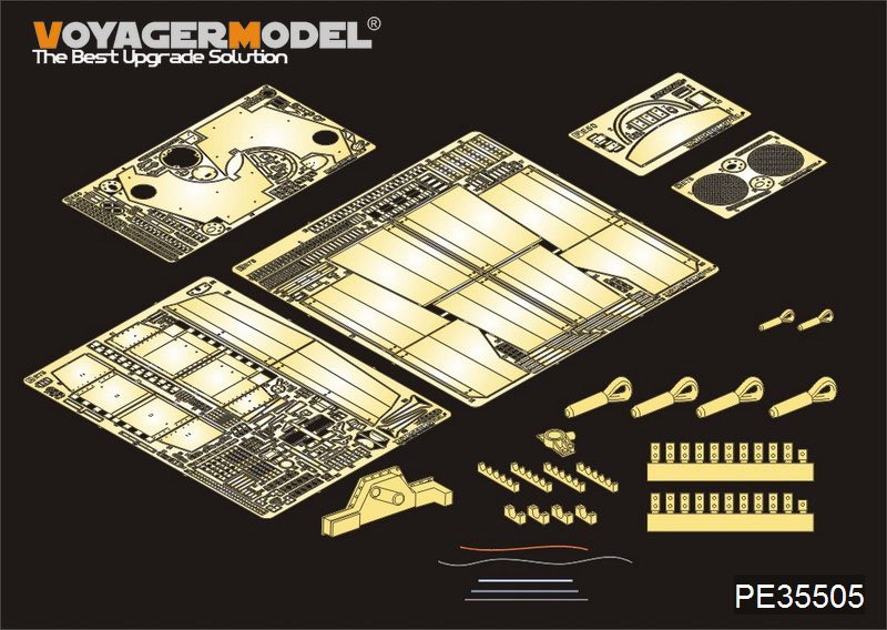 Maquette Voyager PE35505 Char allemand E-50 de la Seconde Guerre mondiale pour TRUMPETER 01536 1/35