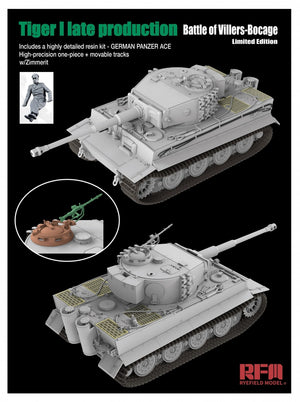 Rye Field Model 5101 Tiger I, édition limitée Bataille de Villers-Bocage, fin de production, échelle 1/35 – image 3