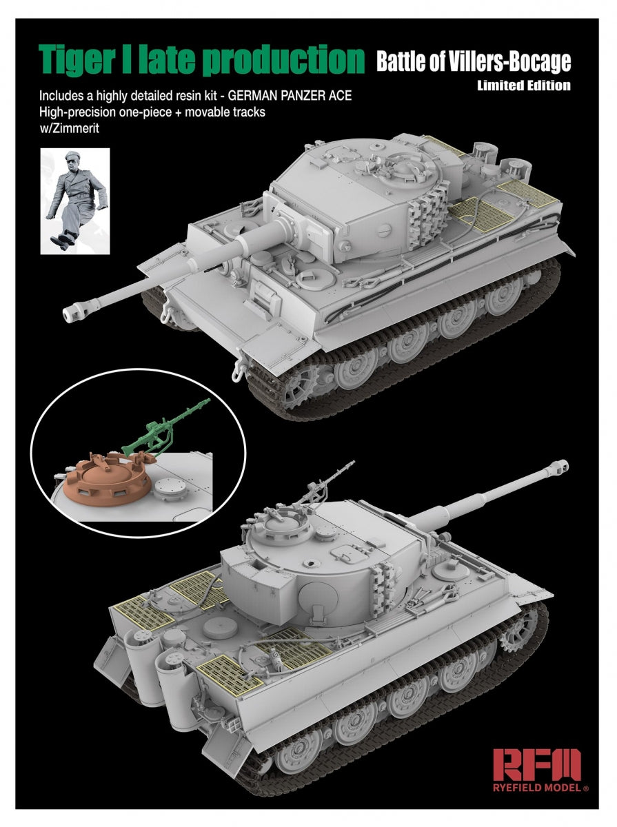 Rye Field Model 5101 Tiger I, édition limitée Bataille de Villers-Bocage, fin de production, échelle 1/35 – image 3