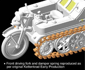 Dragon 6341 Sd.Kfz.2 Kettenkrad Early Production w/Infanteriekarren 1/35 – Bild 8