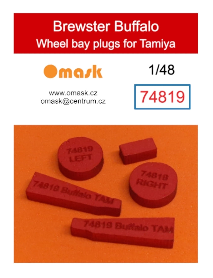 Omask 74819 Bouchons de passage de roue Brewster Buffalo (pour Tamiya) 1/48