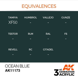 AK Interactive AK11173 OCEAN BLUE – STANDARD 17ml – Bild 3