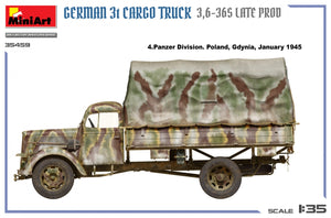 MiniArt 35459 German 3t Cargo Truck 3.5-36s Late Production 1/35 – image 12