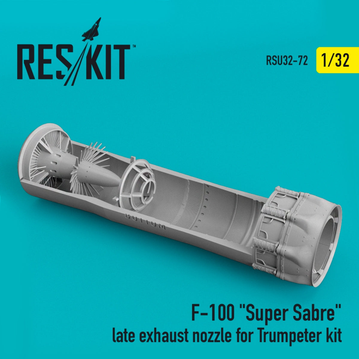 RESKIT RSU32-0072 F-100 &amp;quot;SUPER SABRE&amp;quot; LATE EXHAUST NOZZLE FOR TRUMPETER KIT 1/32 – Bild 2