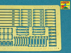 Supports Aber 35A129 pour boîtes de munitions supplémentaires utilisées sur les tanka soviétiques comme : T-54 ; T-55 ou T-62 (1/35) – image 4