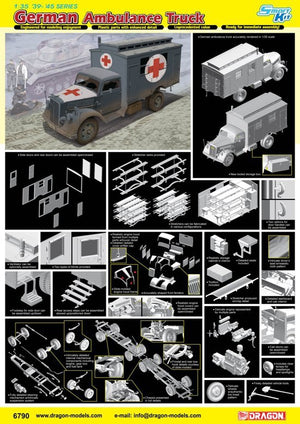 Dragon 6790 WWII German Ambulance Truck 1/35