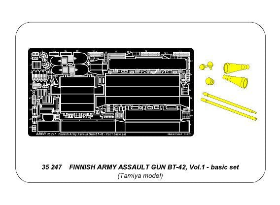 Aber 35247 Finish army assault gun BT-42 - vol.1 - basic set 1/35 – immagine 6