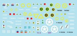 Star Decals 72-A1091 Chars et véhicules blindés sud-africains en Italie : Sherman IIA, Sherman Firefly VC, Sherman V AOP, M3A1 Scout Car, Humber Scout Car. Échelle : 1/72 – image 2