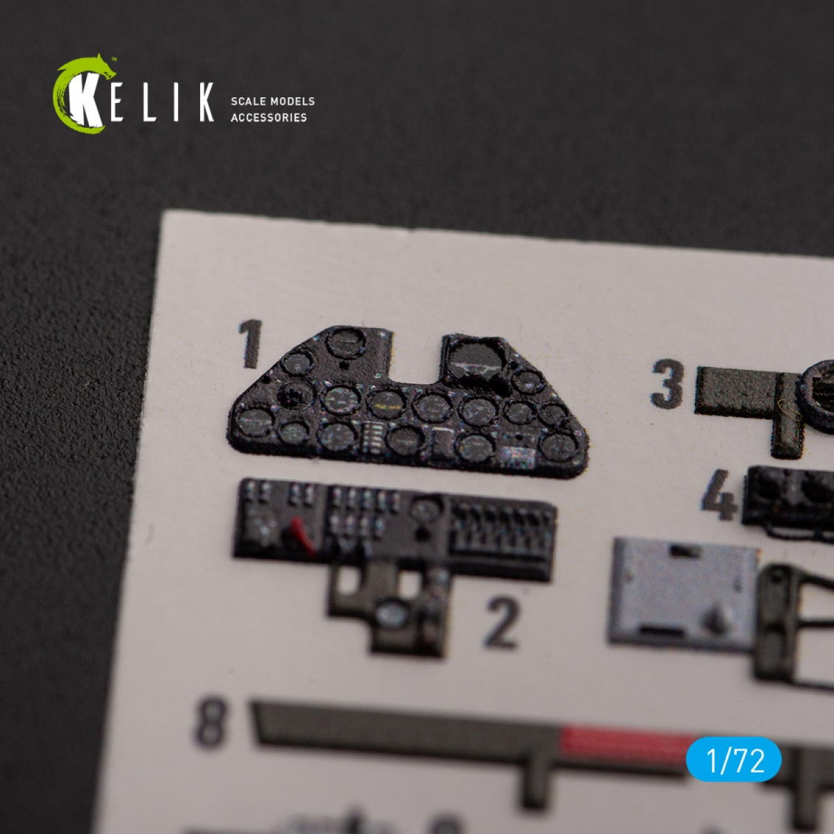 KELIK K72154 P-40K - interior 3D decals for Special Hobby kit 1/72 – imagen 2
