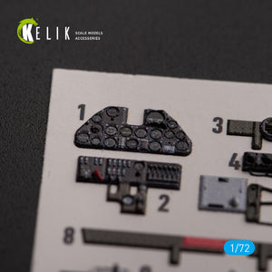 KELIK K72154 P-40K - interior 3D decals for Special Hobby kit 1/72 – imagen 2