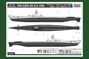 Hobby Boss 83524 U.S. Navy Submarine &amp;quot;Little Shark&amp;quot; SS-212 1944 1/350 – Bild 4