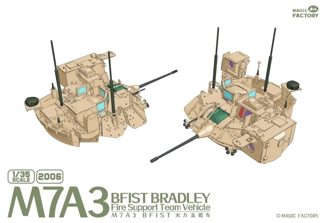 Magic Factory 2006 M7A3 BFIST Bradley Fire Support Team Vehicle 1/35 – immagine 4