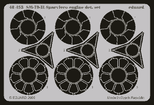 Eduard 48453 SM 79II Sparviero engine 1/48 (TRUMPETER)