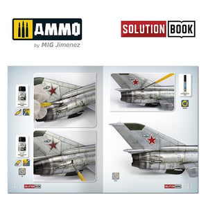 AMMO of Mig Jimenez 6521 How To Paint Bare Metal Aricraft Solution Book – immagine 5