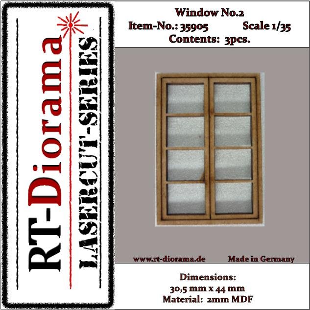 RT-Diorama 35905 Fenêtre n° 2 (3 pièces) 1/35