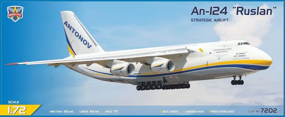 Modelsvit 7202 An-124 &amp;quot;Ruslan&amp;quot; Strategic Airlift 1/72