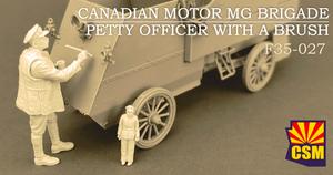 Copper State Models F35-027 Canadian Motor MG Brigade Petty Officer with a Brush 1/35