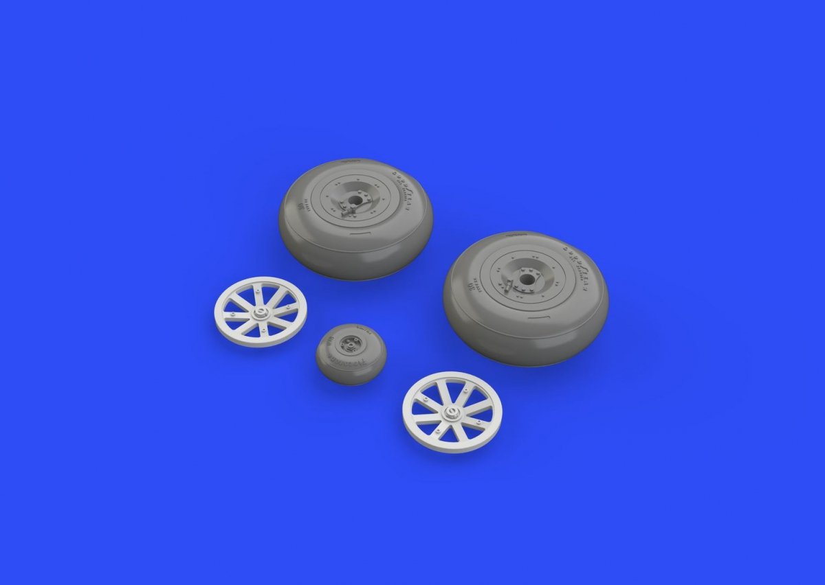 Eduard 648270 P-40B wheels AIRFIX 1/48 – Bild 4