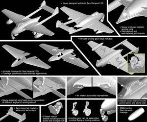 Dragon 5112 Sea Vampire F.20 1/72 – immagine 2