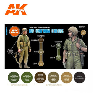 AK Interactive AK11631 IDF UNIFORM COLORS – immagine 2