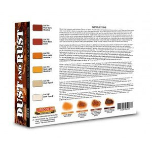 Lifecolor CS10 Acrylic paint set Dust and Rust 6x22ml – Bild 2