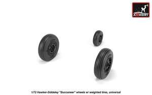 Armory Models AW72411 Hawker-Siddeley Buccaneer wheels w/ weighted tires 1/72 – zdjęcie 2