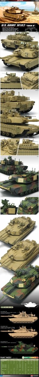 Academy 13298 U.S. Army M1A2 TUSK II 1/35 – Bild 2