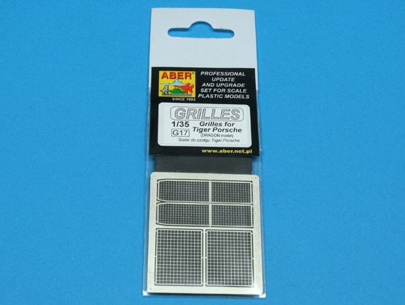 Aber 35G17 Grilles for german tank Tiger Porsche 1/35 – immagine 4
