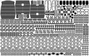 Pontos 37034FN USS BB-63 Missouri 1945 « Advanced » Detail Up Set pour maquette Hobbyboss (pont en bois couleur teck) 1/350 – image 31