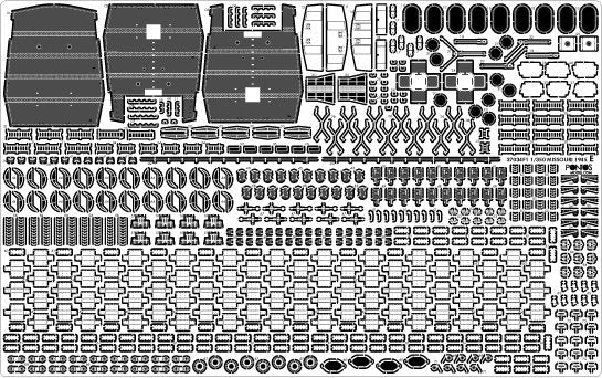 Pontos 37034FN USS BB-63 Missouri 1945 « Advanced » Detail Up Set pour maquette Hobbyboss (pont en bois couleur teck) 1/350 – image 31